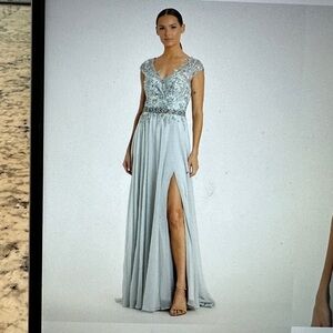 Mac Duggal Seamist Embellished Maxi Dress